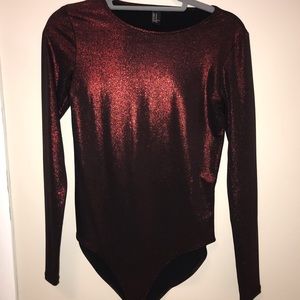 Forever 21 - Red/Black Duo Chrome BodySuit